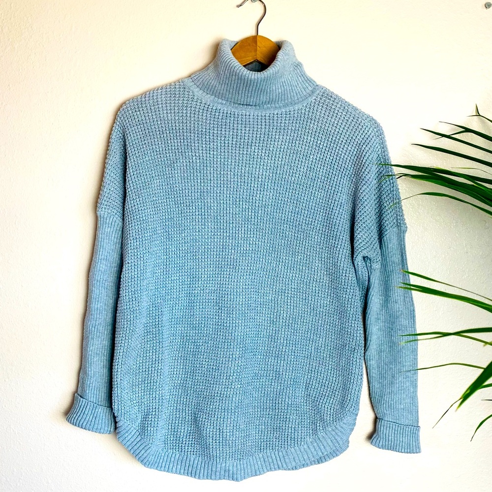 Michael Kors Grey Turtleneck Knit Sweater